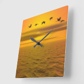 acrylwandklok vierkante klok (Hoek)