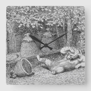 acrylwandklok vierkante klok