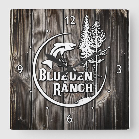 acrylwandklok vierkante klok (Voorkant)