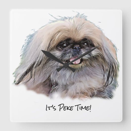 acrylwandklok vierkante klok (Voorkant)