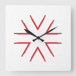 acrylwandklok vierkante klok