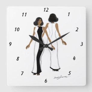 acrylwandklok vierkante klok