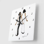 acrylwandklok vierkante klok (Hoek)