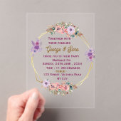 Acrylweddenschappen Acryl Uitnodigingen (Insitu (Draagbaar))