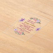 Acrylweddenschappen Acryl Uitnodigingen (Laagn)