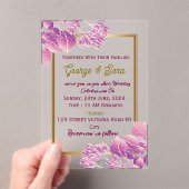 Acrylweddenschappen Acryl Uitnodigingen (Insitu (Draagbaar))