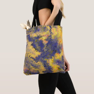 Acrylzuur, Bronze, Gold, zwart, kristallen / Tote Bag