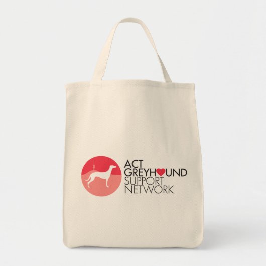 ACT Greyhound Support Network Logo Canvas tas (Voorkant)