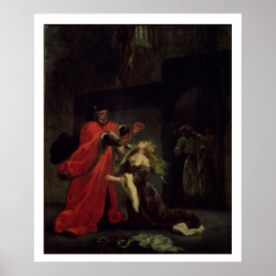 Act I, scène 3: Desdemona knielt op haar vaders Poster