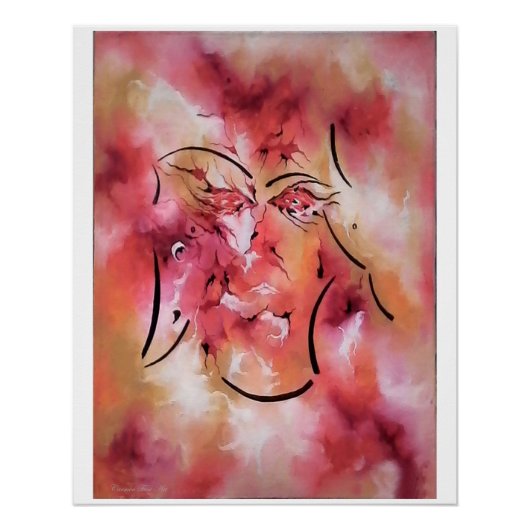 "Act Inclusief silent figure", glanzend Poster (Voorkant)