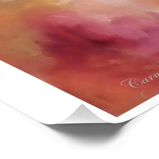 "Act Inclusief silent figure", glanzend Poster (Hoek)