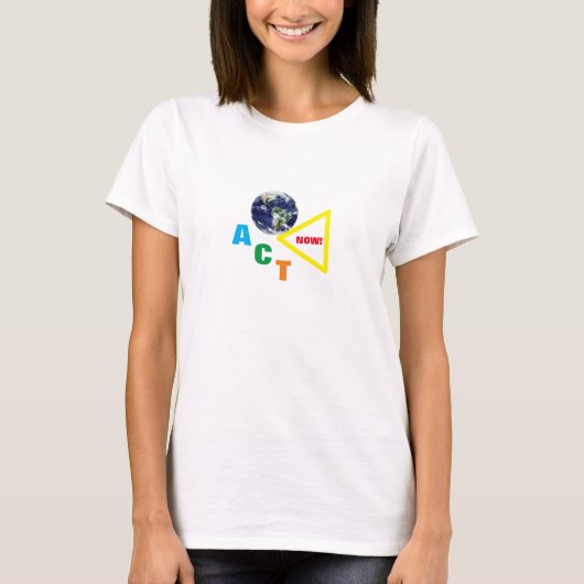 Act NU! & Red Planet /extinction rebellie T-shirt (Voorkant)