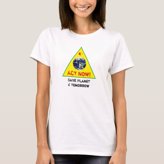 ACT NU & Save Planet Klimaatrebellie T-shirt (Voorkant)