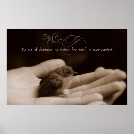 Act of Kindness Inspirerend Poster Print (Voorkant)