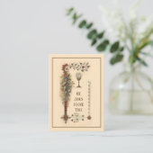 ACT OF SPIRITUEEL COMMUNION PRAYER HOLY CARD VISITEKAARTJE (Staand voorkant)