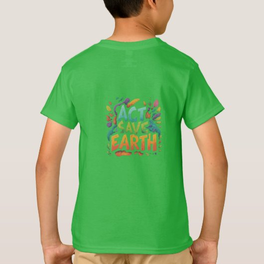 Act Save Earth T-shirt (Achterkant)
