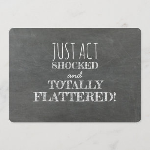 Act SHOCKED Grappig Bruidsmeisje Voorstel Kaart