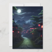 Act War Fight Boy Moon Ninja Warrior 1e Verjaardag Kaart (Achterkant)