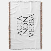 Acta Non Verba Deken (Voorkant Verticaal)