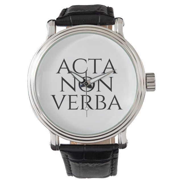 Acta Non Verba Horloge (Voorkant)