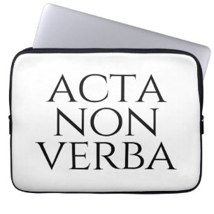 Acta Non Verba Laptop Sleeve