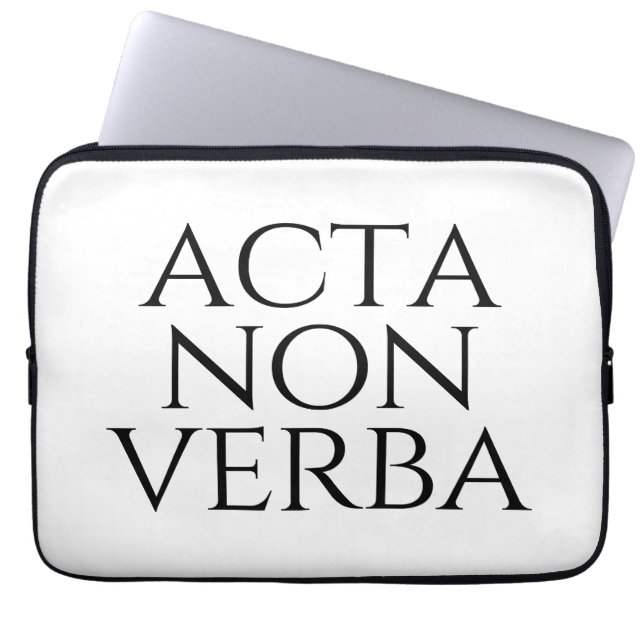 Acta Non Verba Laptop Sleeve (Voorkant)