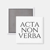 Acta Non Verba Magneet (Voorkant / Achterkant)