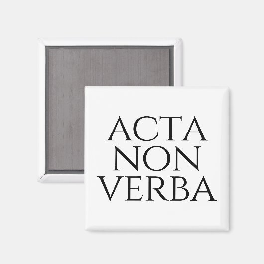 Acta Non Verba Magneet (Voorkant / Achterkant)