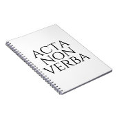 Acta Non Verba Notitieboek (Rechterzijde)