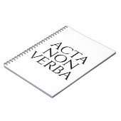 Acta Non Verba Notitieboek (Linkerzijde)