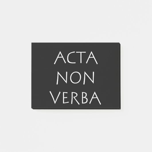 Acta non verba post-it® notes (Voorkant)