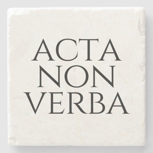 Acta Non Verba Stenen Onderzetter (Voorkant)