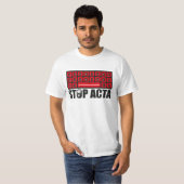 ACTA stoppen T-shirt (Voorkant volledig)
