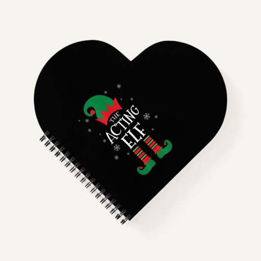 Acteerbare Elf Actrice Kerst Notitieboek (Voorkant)