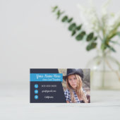 Acteerbare foto-Sjabloon hoofdfoto-speler Visitekaartje (Staand voorkant)