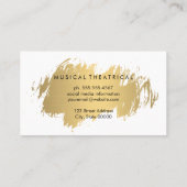 Acteermaskers glimlachen verdrietig visitekaartje (Achterkant)