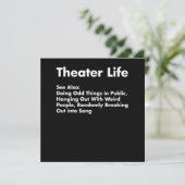 Acter Life, Funny Drama Actress Gifts Bedankkaart (Staand voorkant)