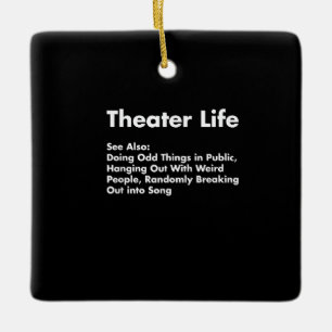 Acter Life, Funny Drama Actress Gifts Keramisch Ornament