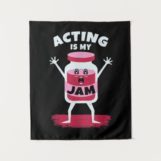 Acteren is mijn jamacteur, actrice of actrice wandkleed (Voorkant)