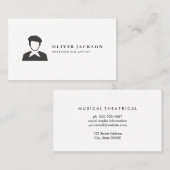 Acterend pictogram visitekaartje (Voorkant / Achterkant)