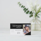 Acterende fotokaart Headshot Actor Visitekaartje (Staand voorkant)