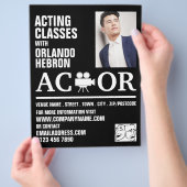 Acteur, Acteerlessies Reclame Flyer (Hand)