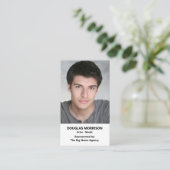 Acteur Actrice Model Verticaal Foto Visitekaartje (Staand voorkant)