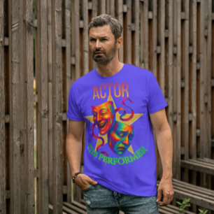 Acteur - De uitvoerder Heren Donker T-shirt