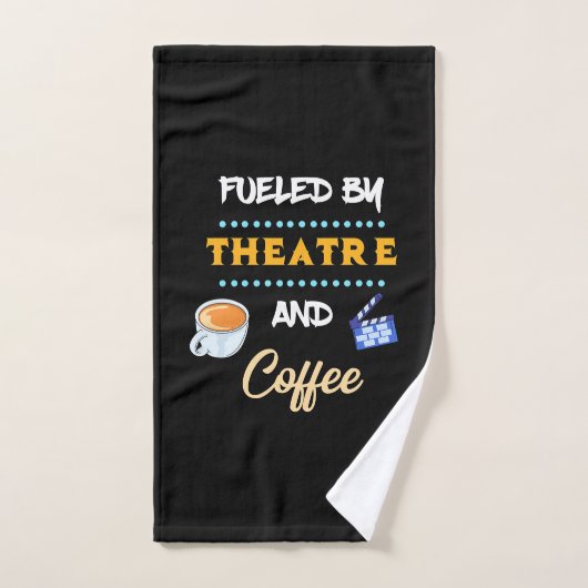 Acteur gestimuleerd door theaterkoffie handdoek (Handdoek)