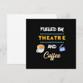 Acteur gestimuleerd door theaterkoffie kaart (Voorkant / Achterkant)