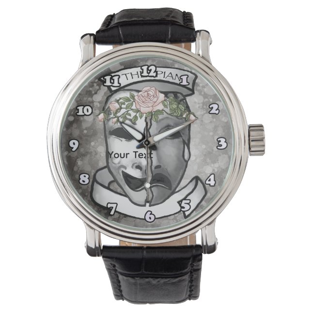Acteur Halve Maskers Horloge (Voorkant)
