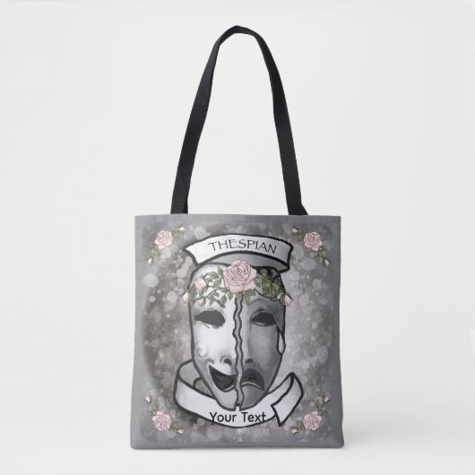 Acteur Halve Maskers Tote Bag (Voorkant)