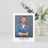 Acteur Headshot Foto Postkaart (Staand voorkant)