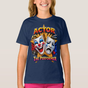 Acteur - Het Uitvoerende Meisjes Donkere T-shirt